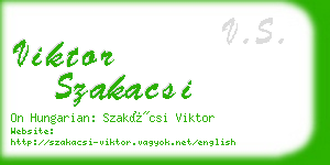 viktor szakacsi business card